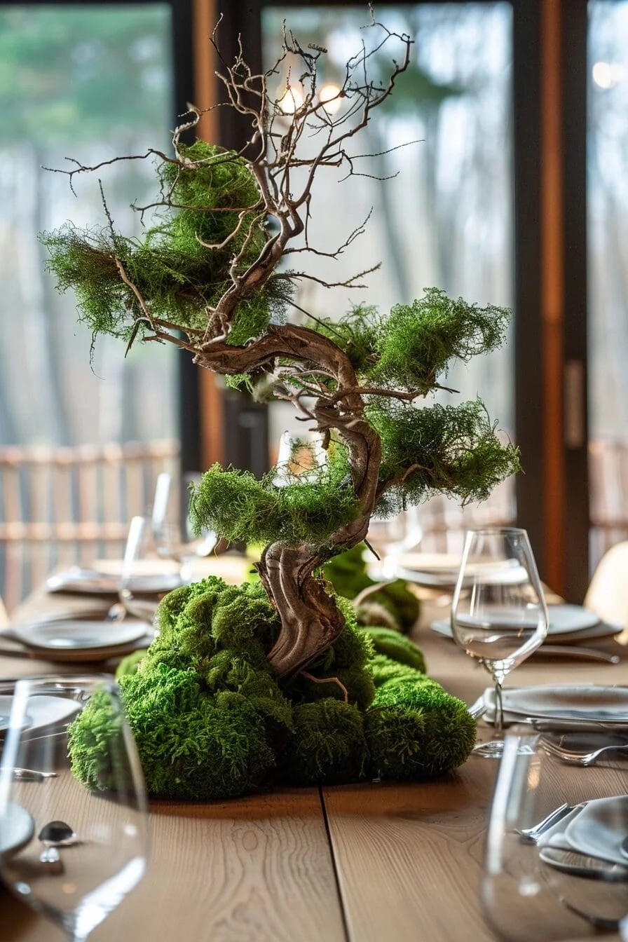 Centerpiece of Preserved Moss