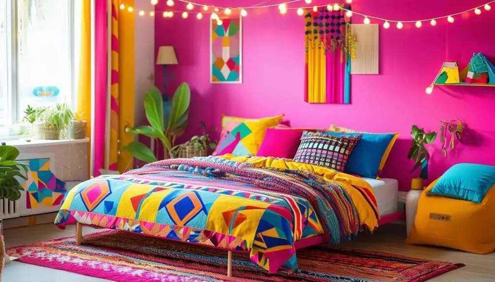 Bold Colorful Bed Frame