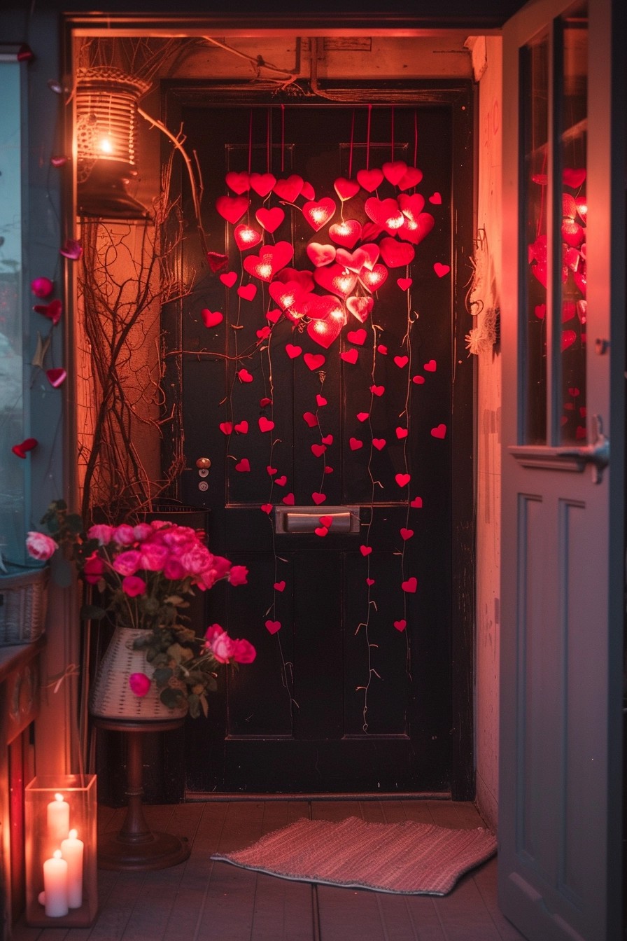 20 Heartfelt Valentine Door Decorations to Welcome Love Home