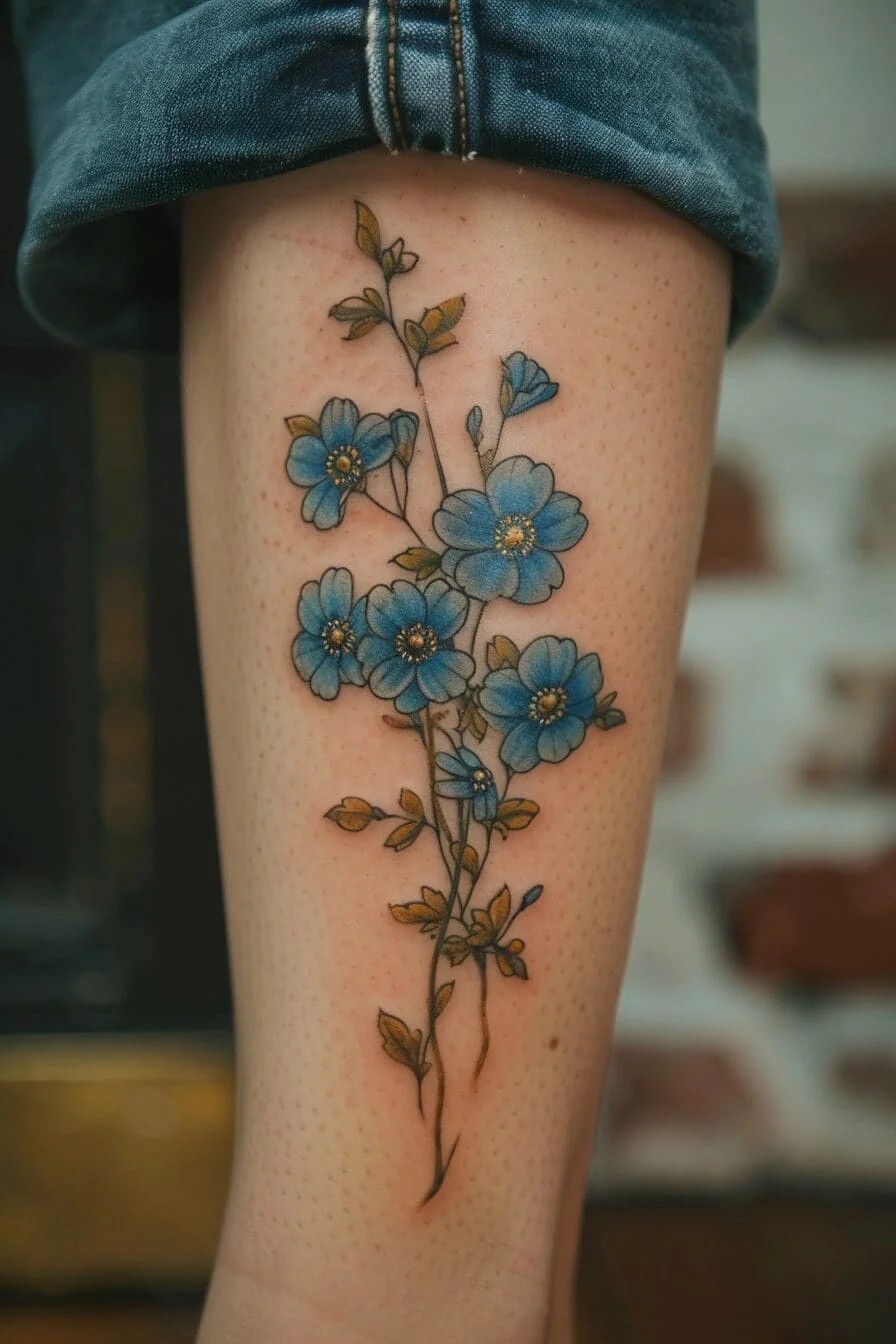 Forget-Me-Not Tattoo