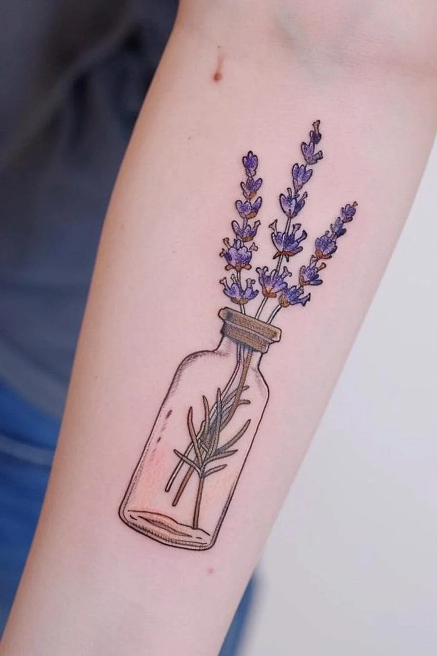 Lavender in an Object (e.g. Bottle, Jar)