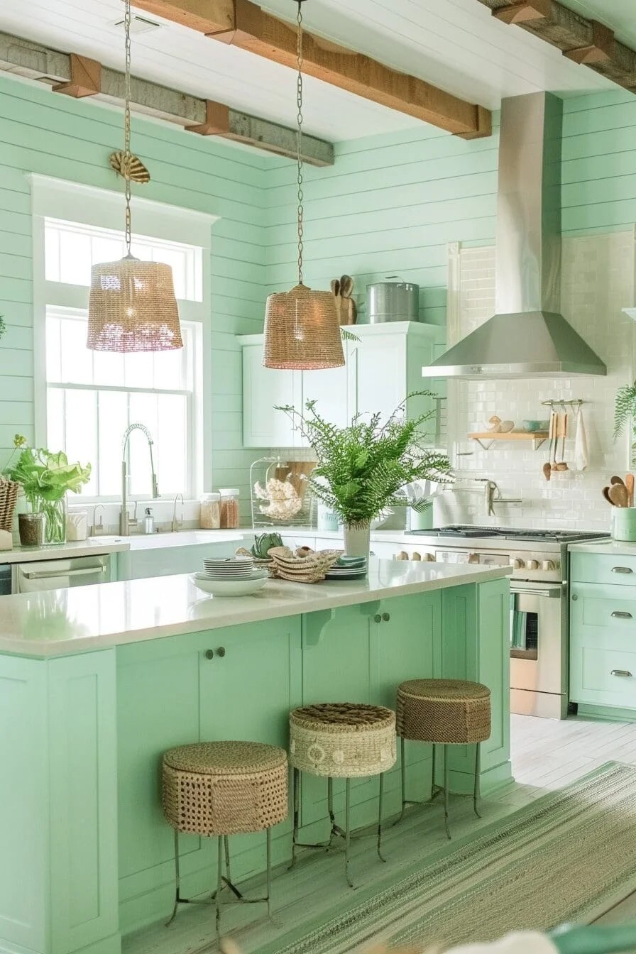 Seafoam Green Walls