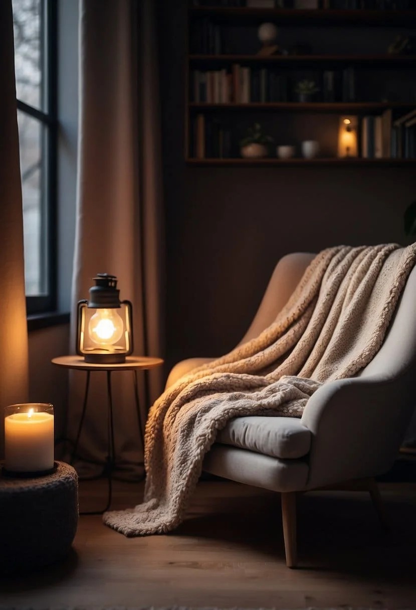 Private Reading Nook with Comfy Chair