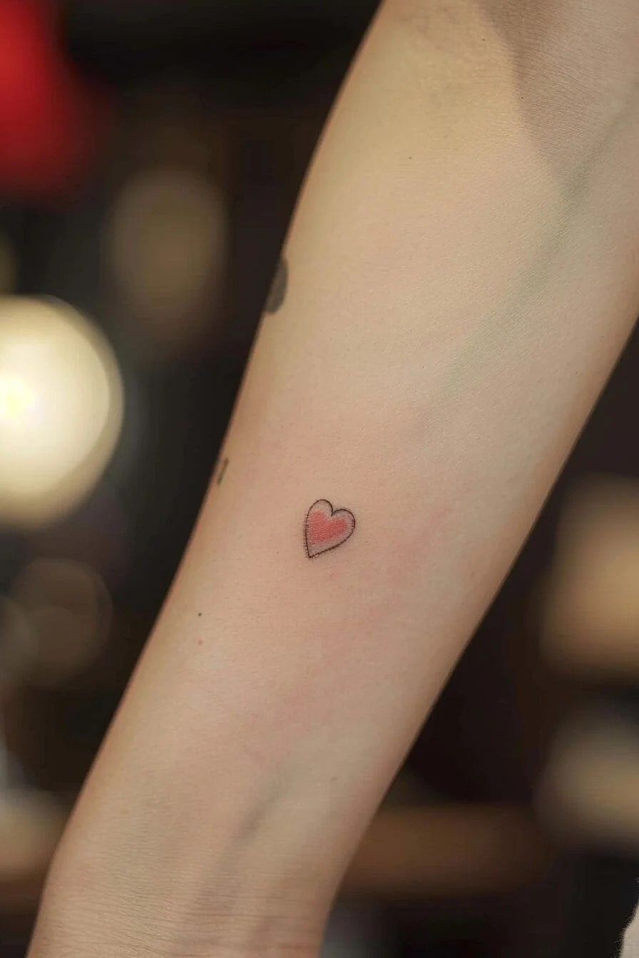 Mini Heart Tattoo