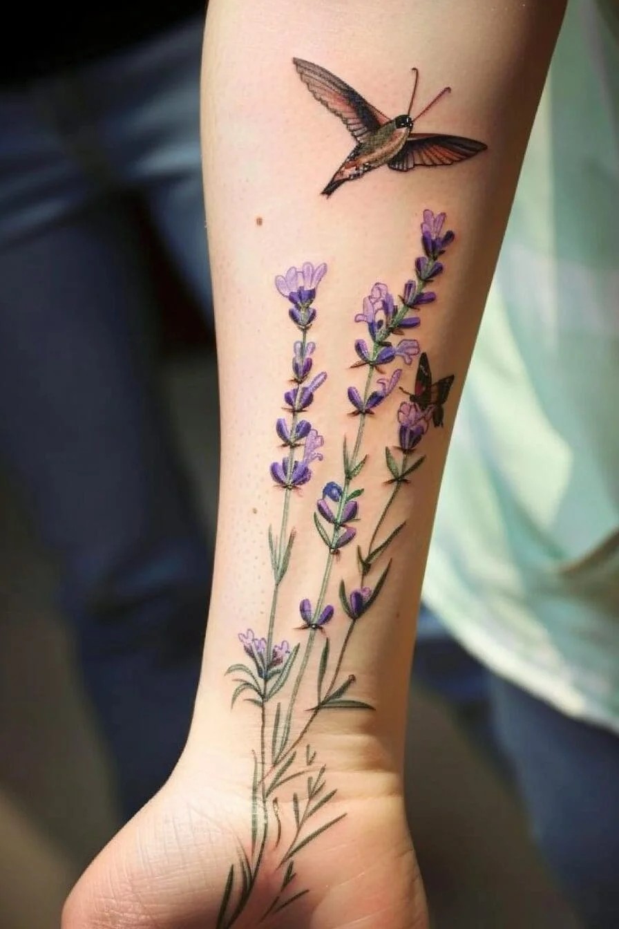 Lavender with Birds or Butterflies