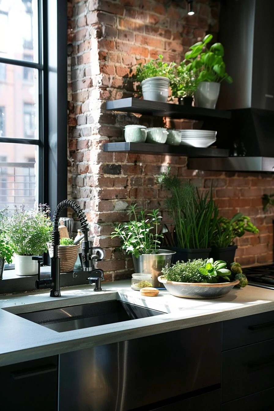 Indoor Herb Garden with Green Touch