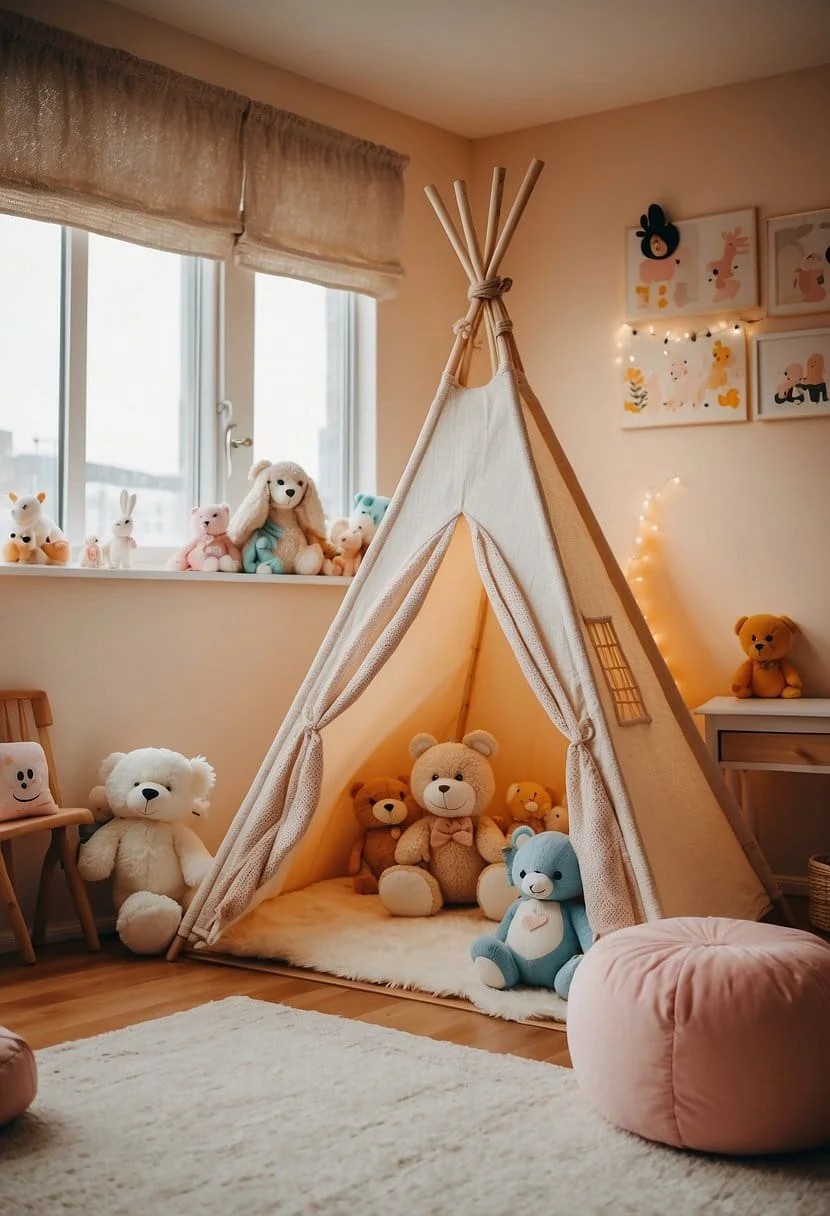 Toddler Girl Bedroom With A Teepee