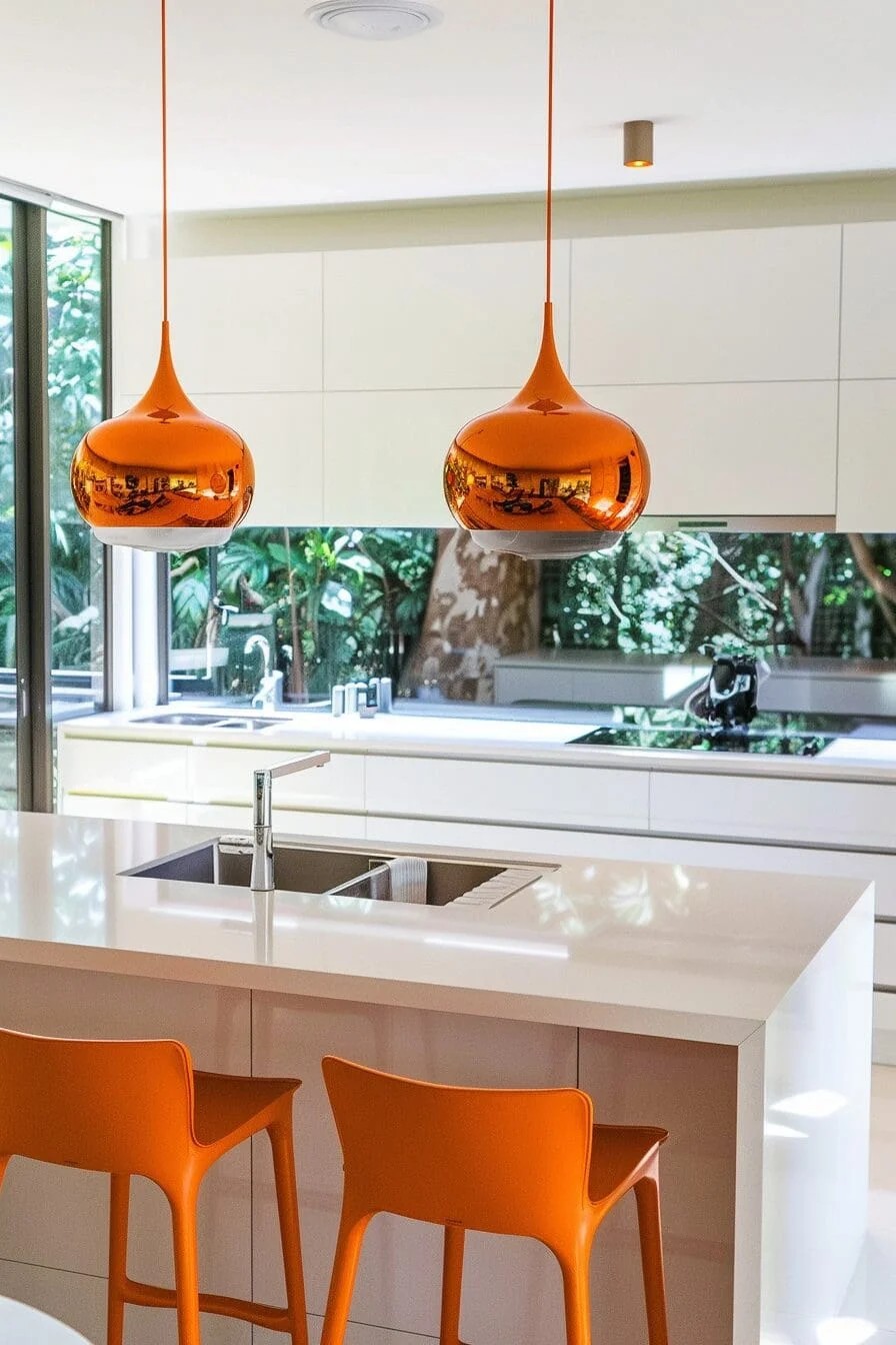 Orange Pendant Lights