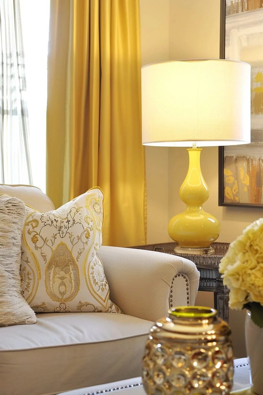 Sunny Yellow Table Lamp