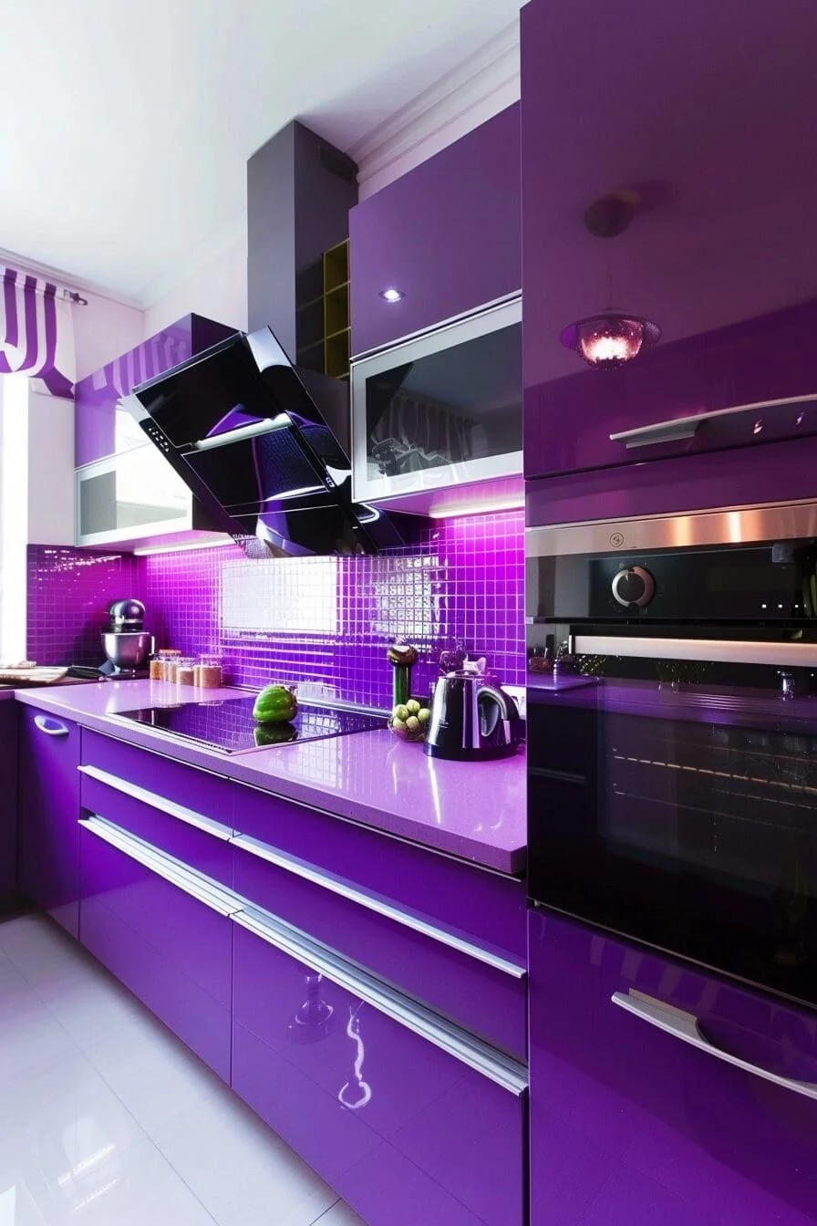 Violet Backsplash