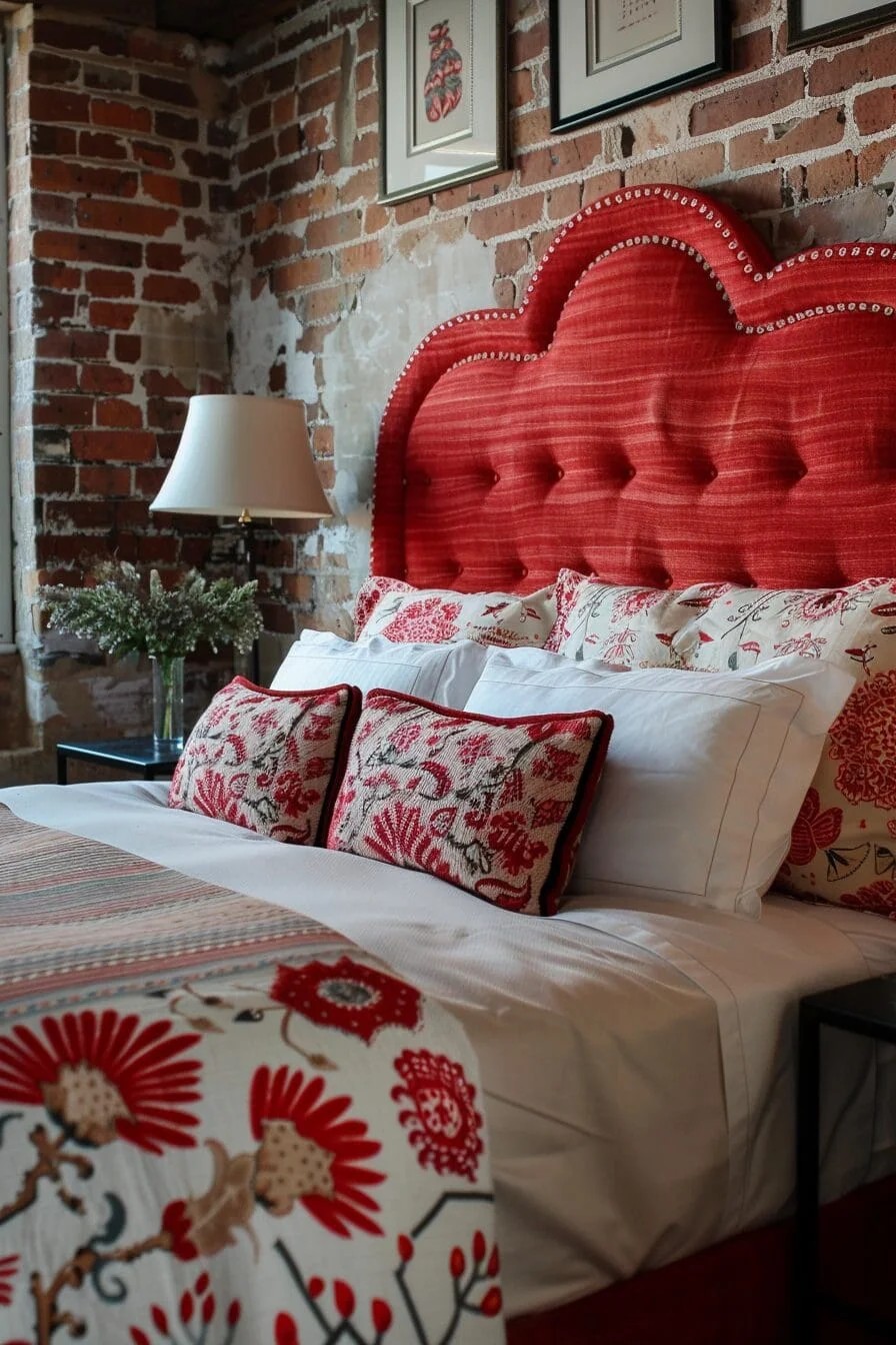 Brick Red Headboard