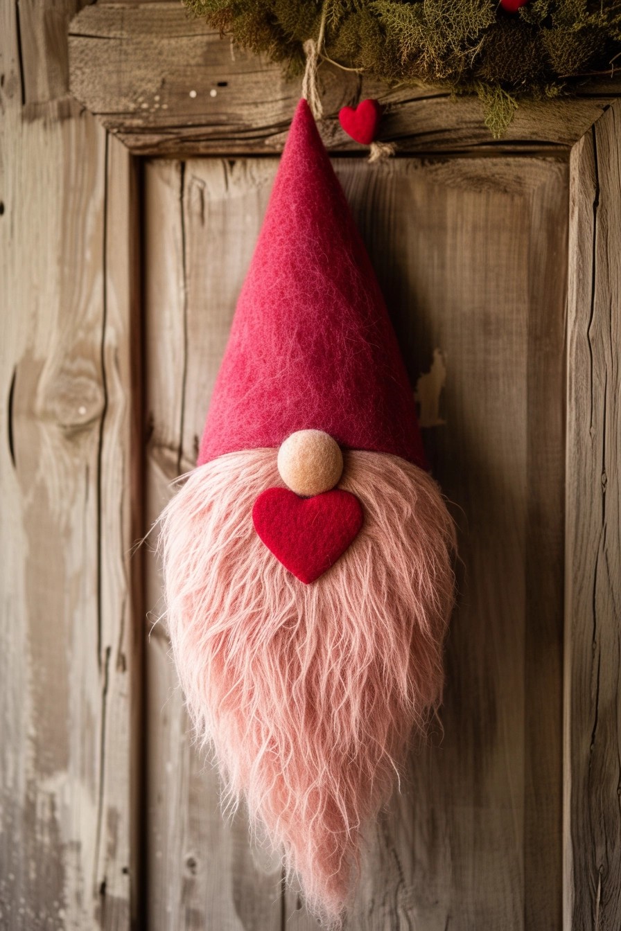 Valentine Gnome Door Hanger