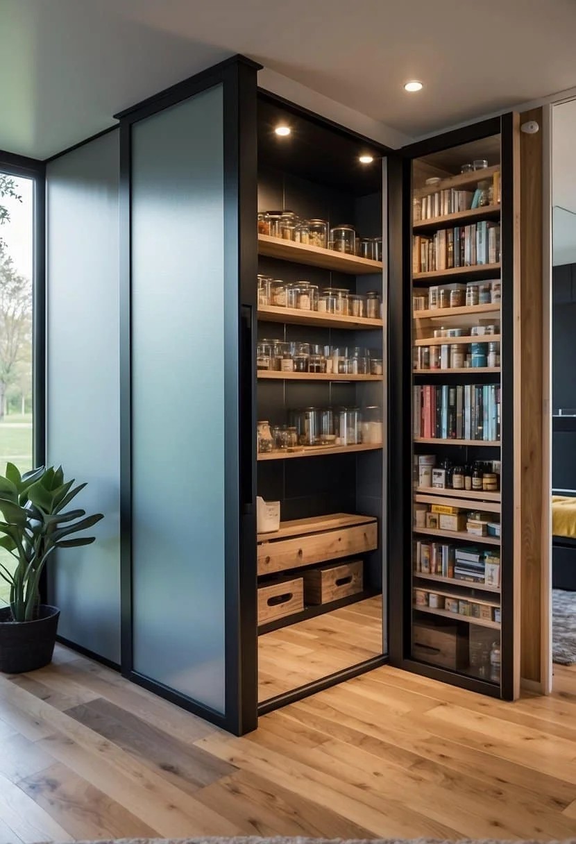 Utilize Sliding Doors for Space-Saving Tiny-House Storage