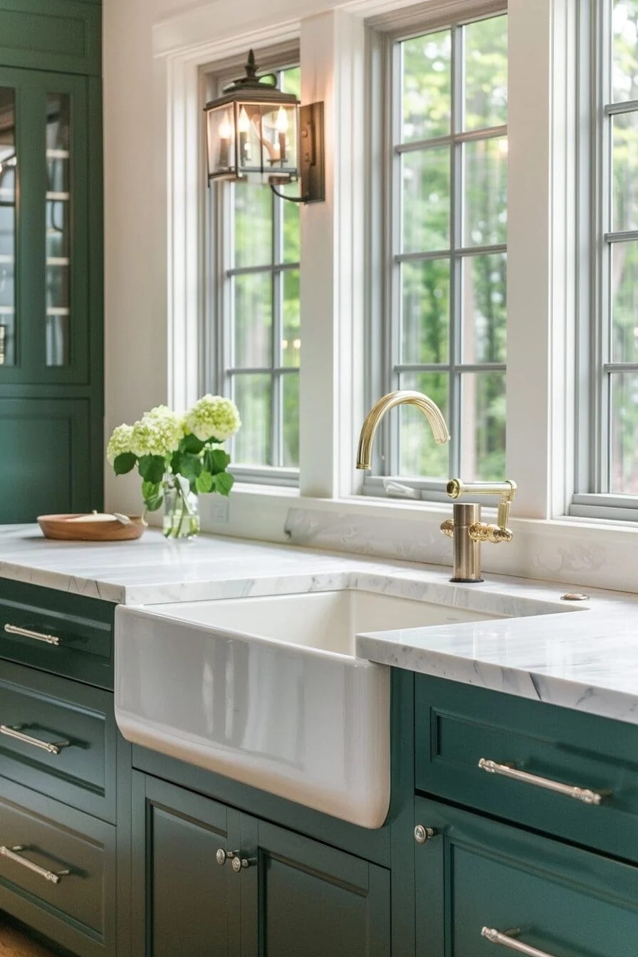 Jade Green Kitchen Sink