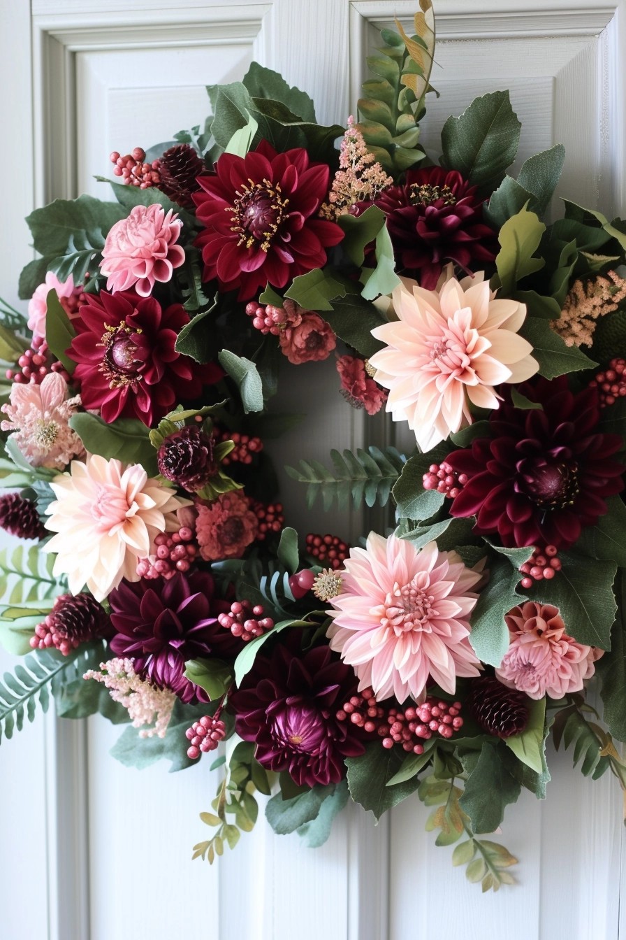 Dreamy Dahlia Wreath