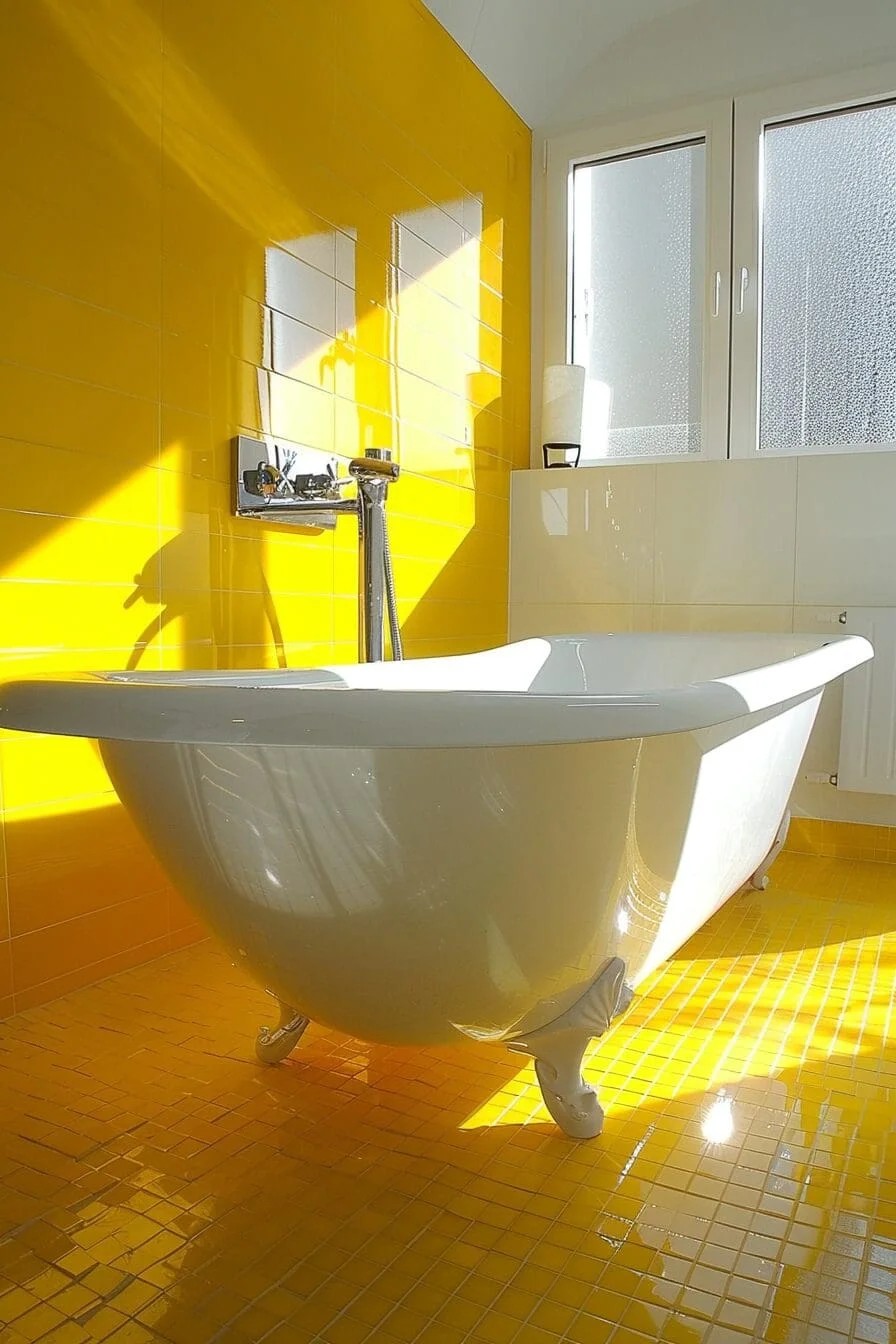 Pale Yellow for a Spa-Like Feel