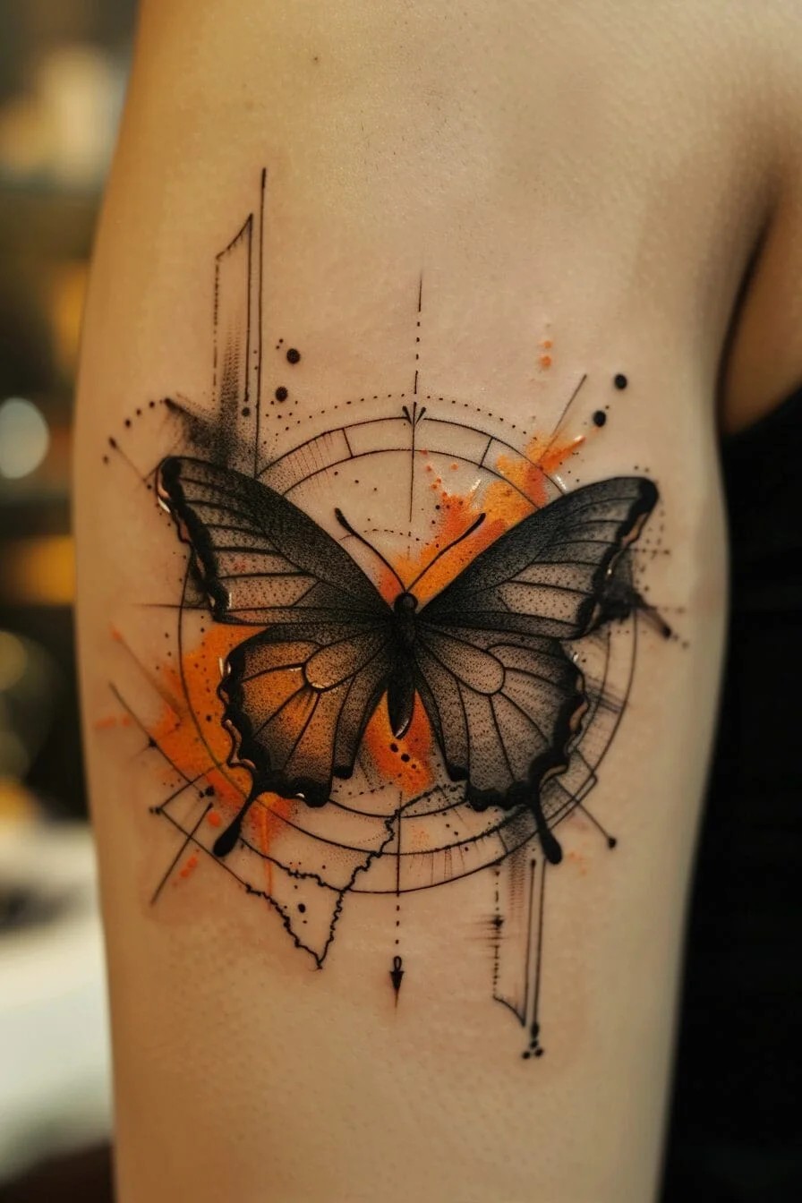 Butterfly with a Heartbeat: Symbolizes love, life, and the beauty of life