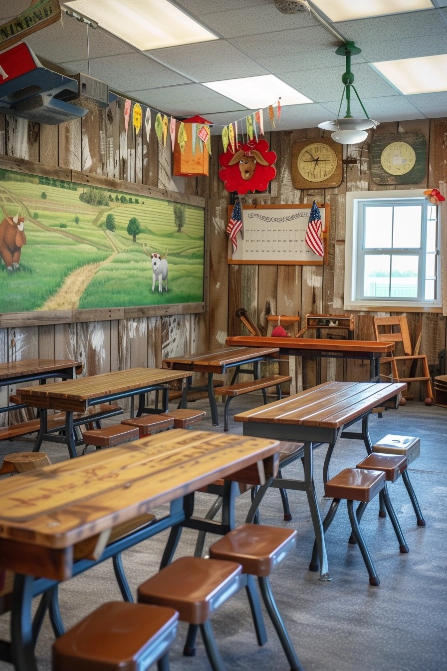 Farm-Themed Elementary Classroom