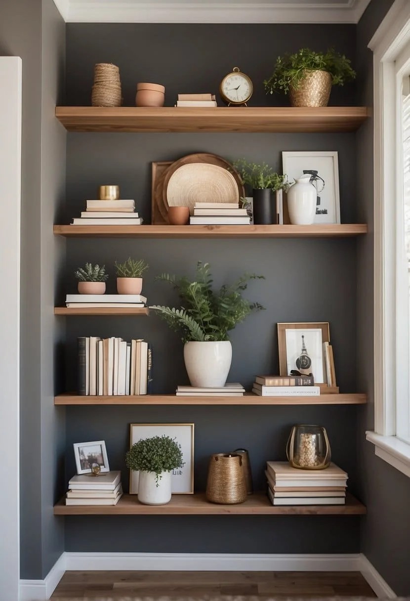 Floating Shelves for Books and Decor