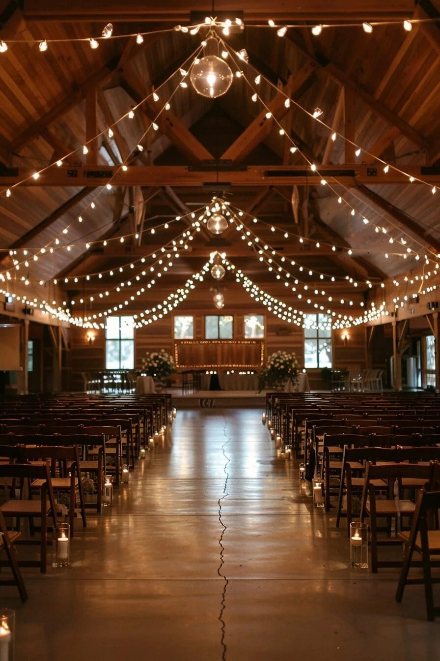 A Spring Wedding with Delicate String Lighting