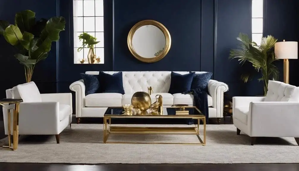 Classic Matte Navy Accent Wall