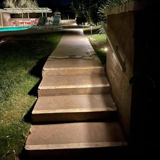 Illuminated Front Steps