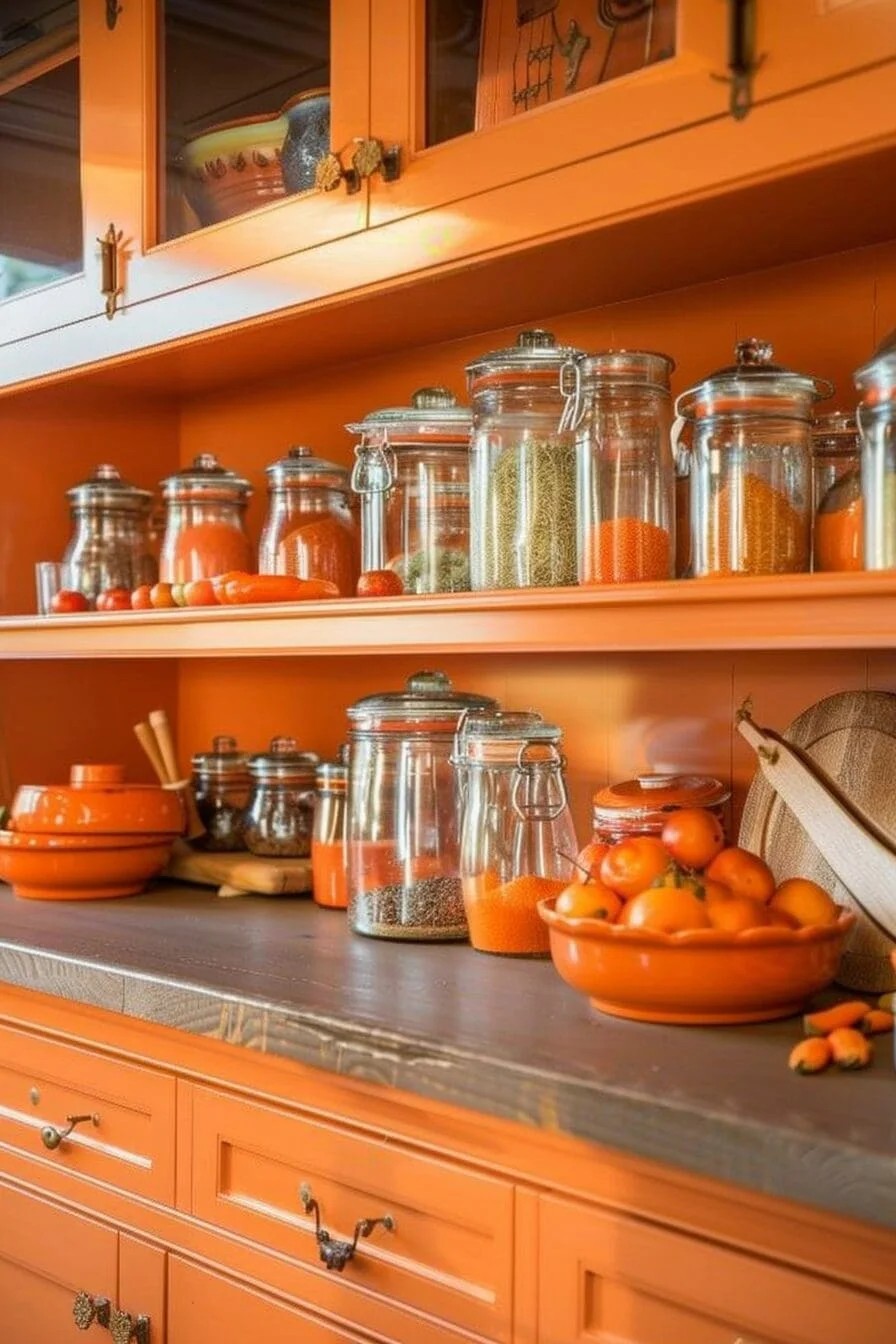 Orange Spice Jars