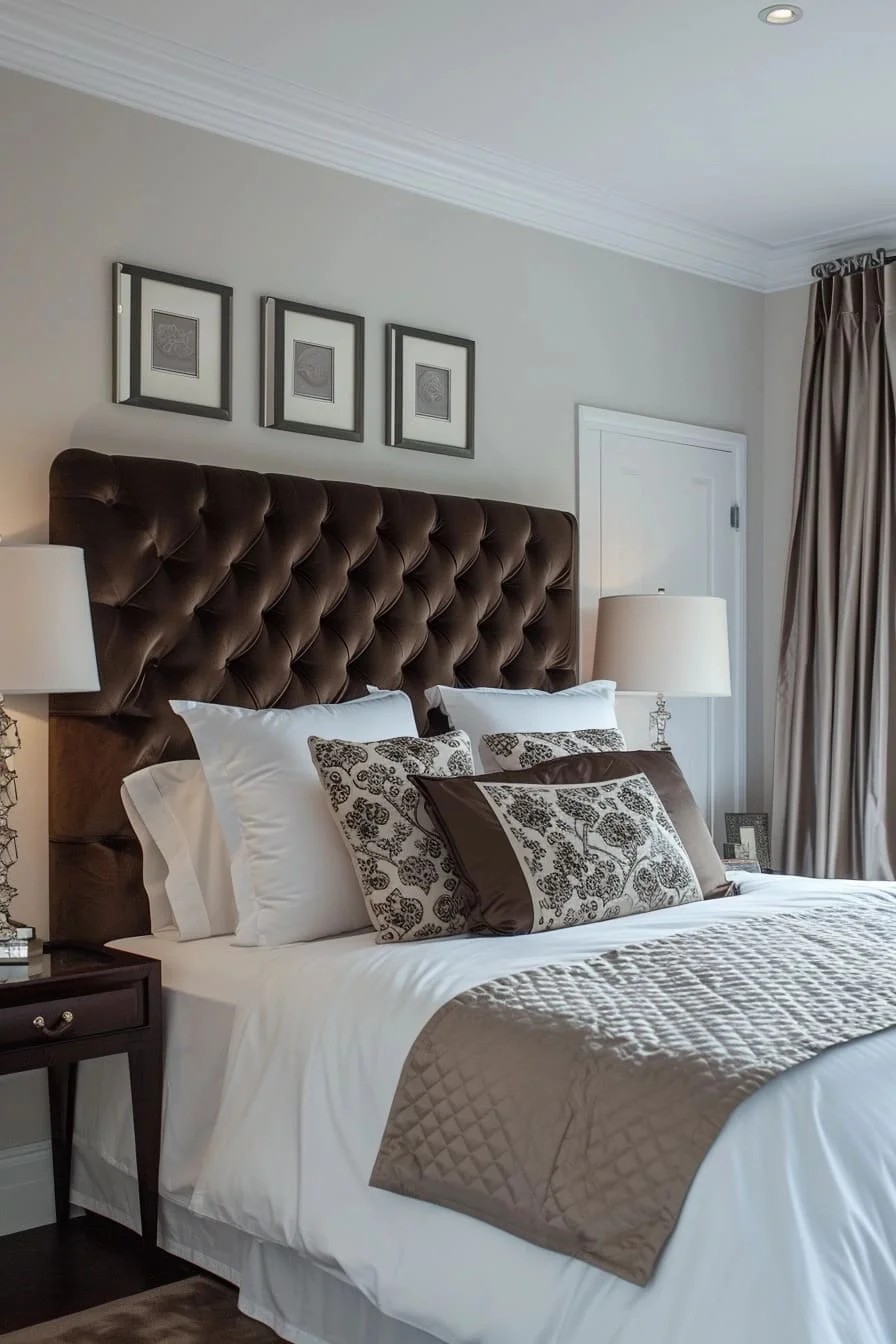 Make Brown Headboard A Focal Point