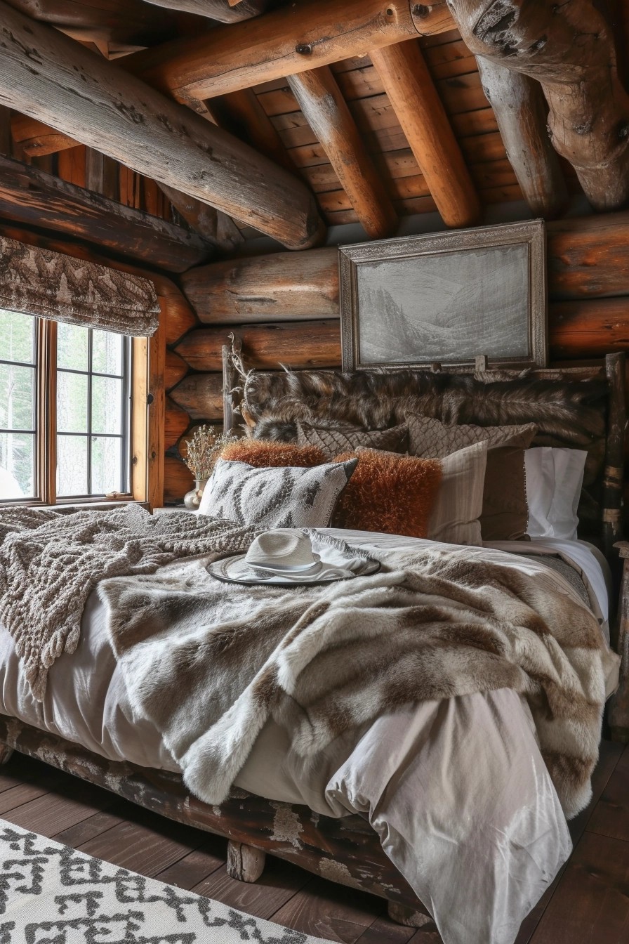 Rustic Log Cabin Bed