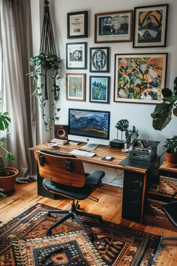 Gallery Wall Home Office Setup