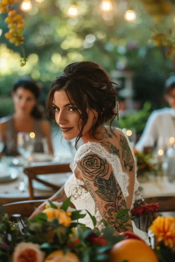 A Summer Wedding with A Guest Tattoo Station