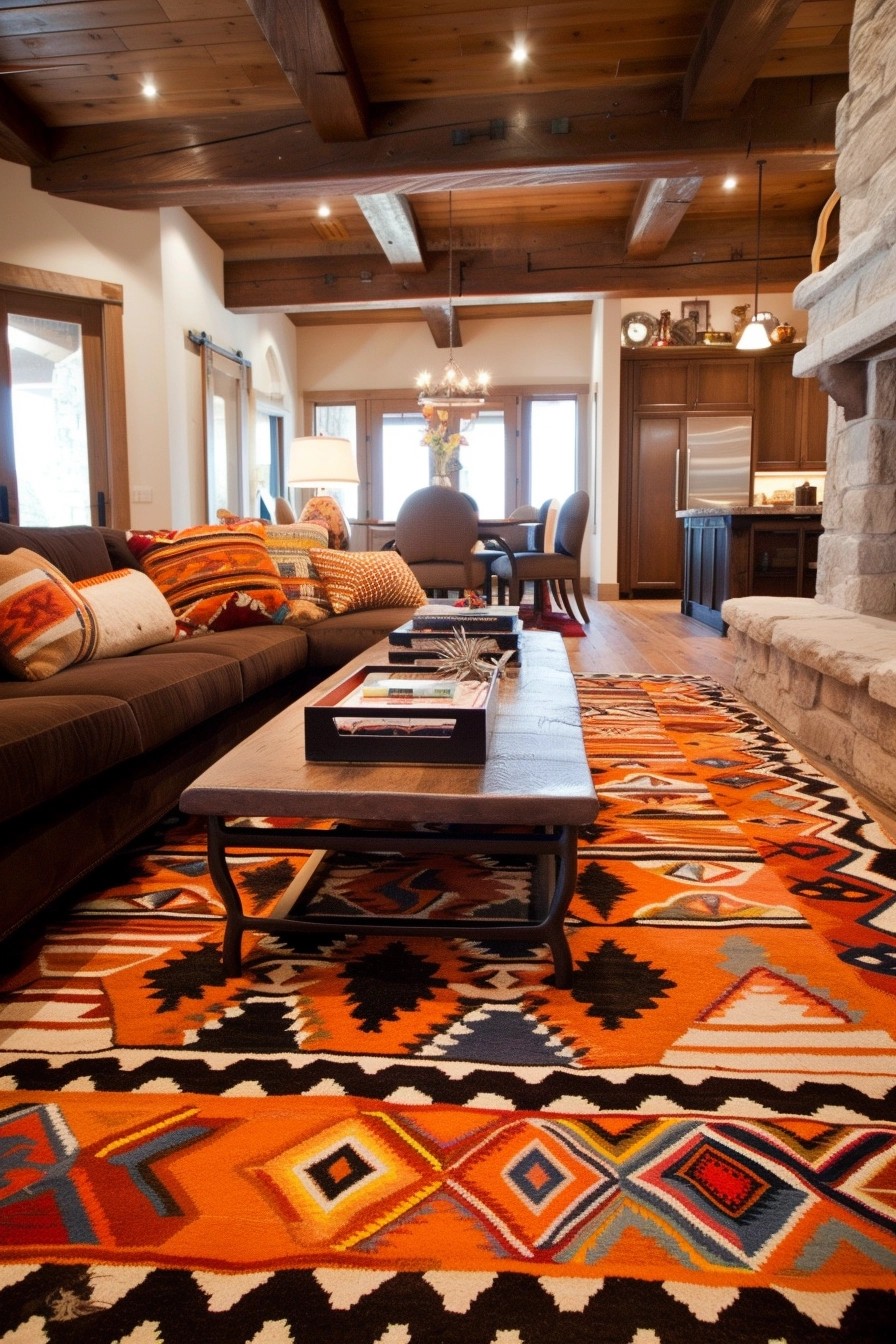 Navajo or Aztec Print Rugs