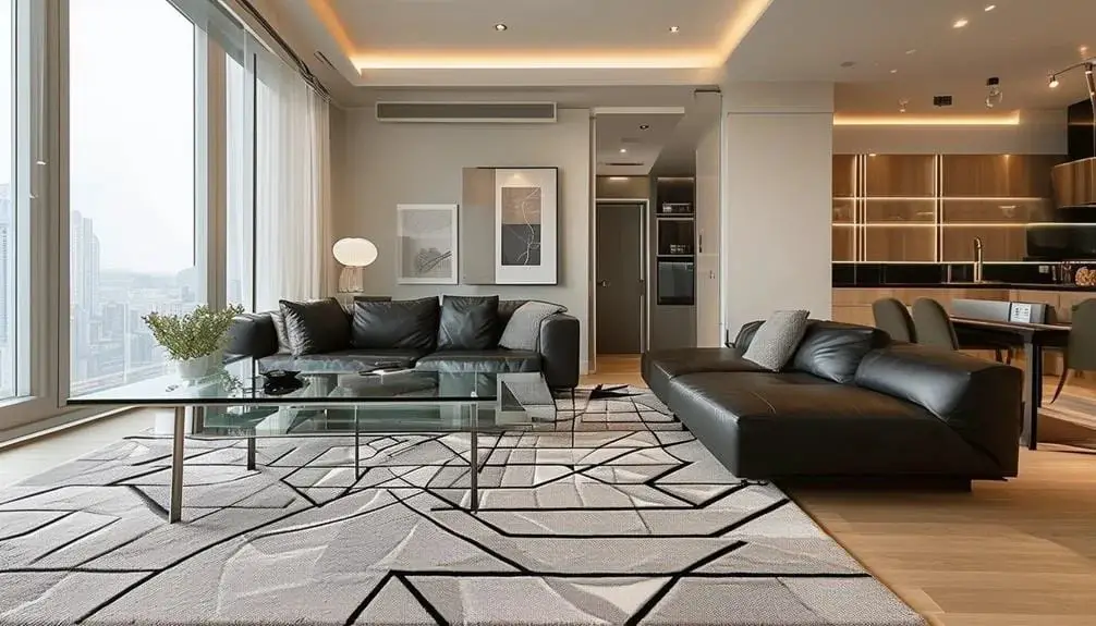 Incorporate Textured Area Rugs