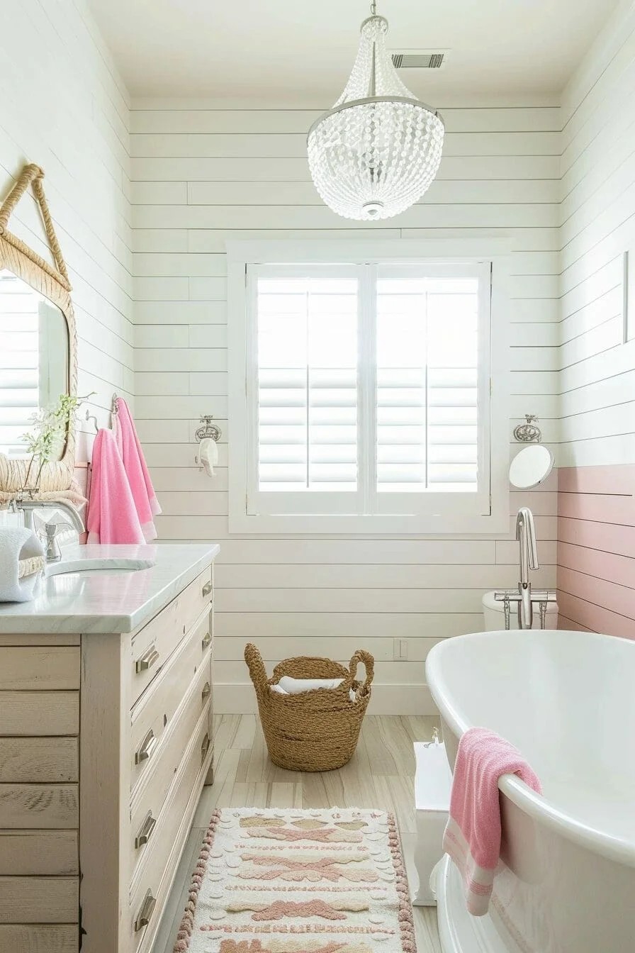 Pink Shiplap Accent