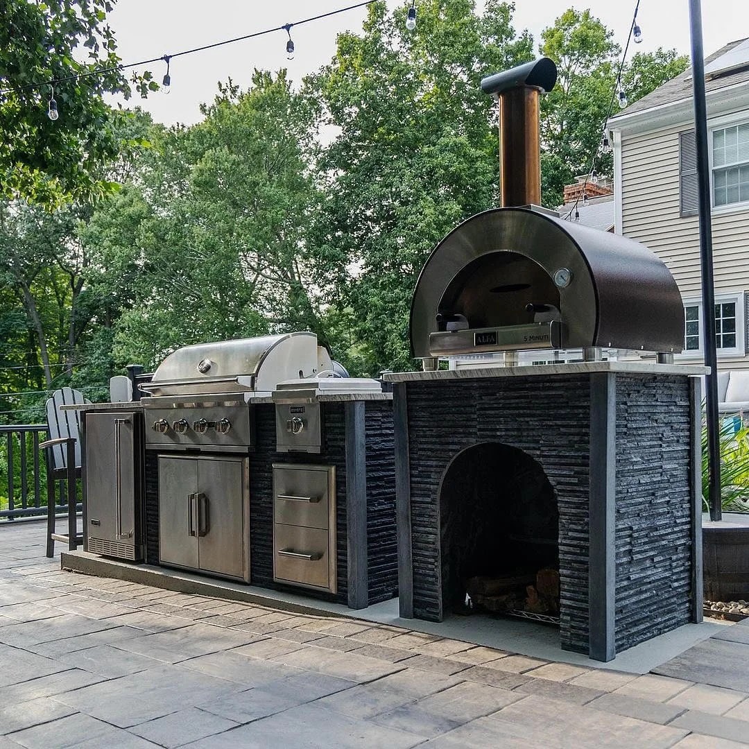 Wood and Stone Kitchen