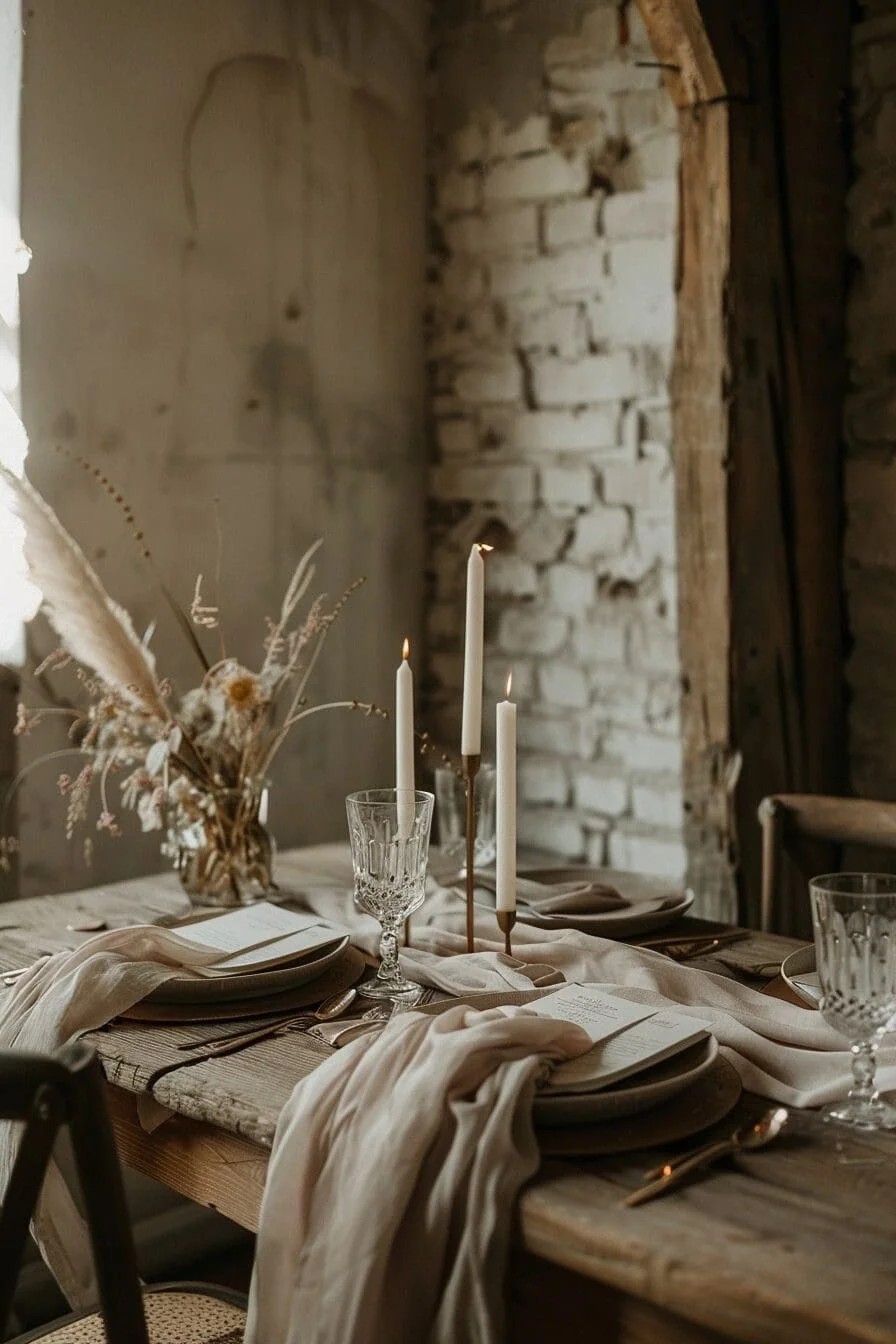 Wedding Table with Calligraphy