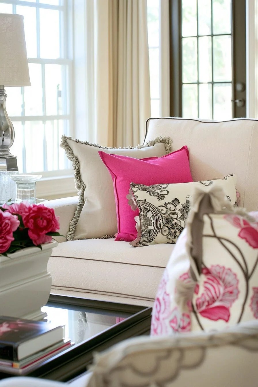 Pink Accent Pillows