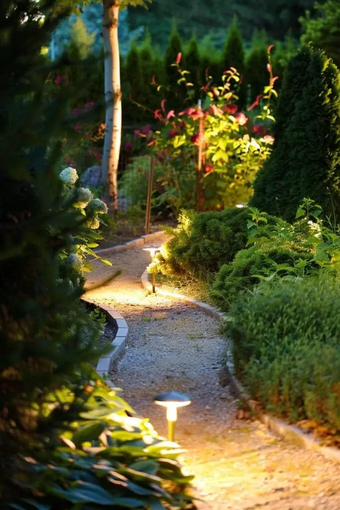 Pathway with Lighting