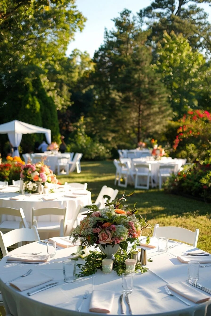 Small Wedding Reception Garden Party