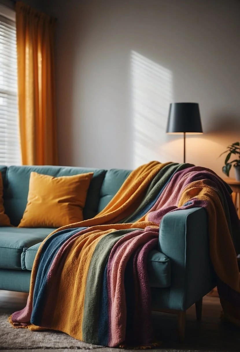 Colorful Throw Blanket for a Fun Accent