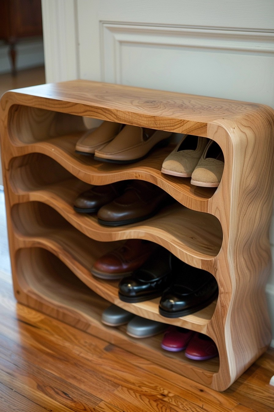 Stackable Shoe Racks for Entryways