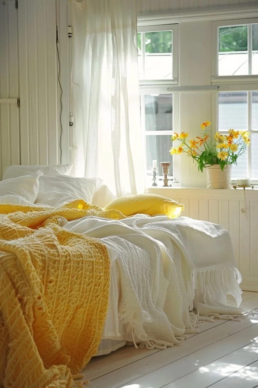 Yellow and White Scandinavian Design