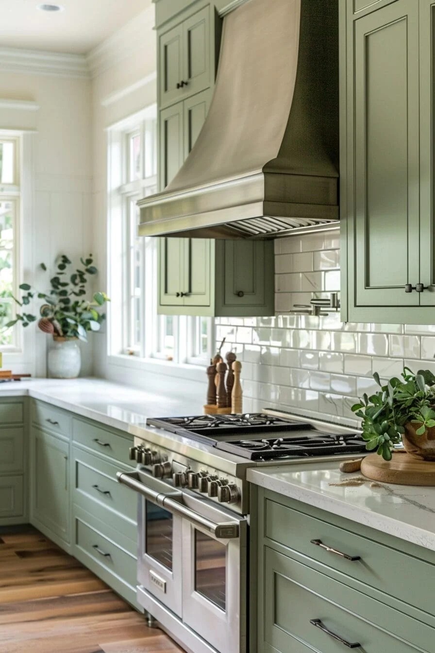 Sage Green Cabinets