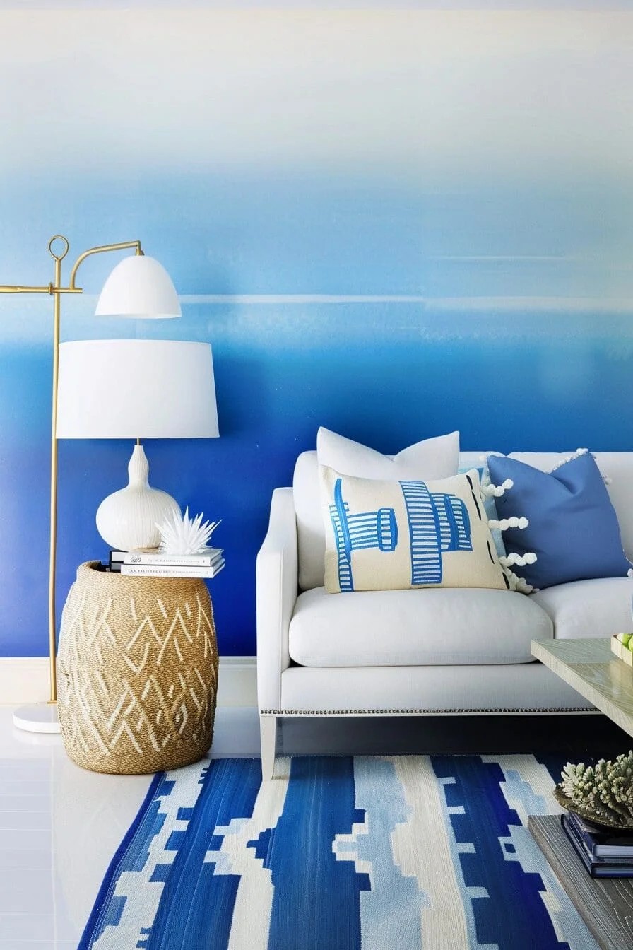 Blue Ombre Walls