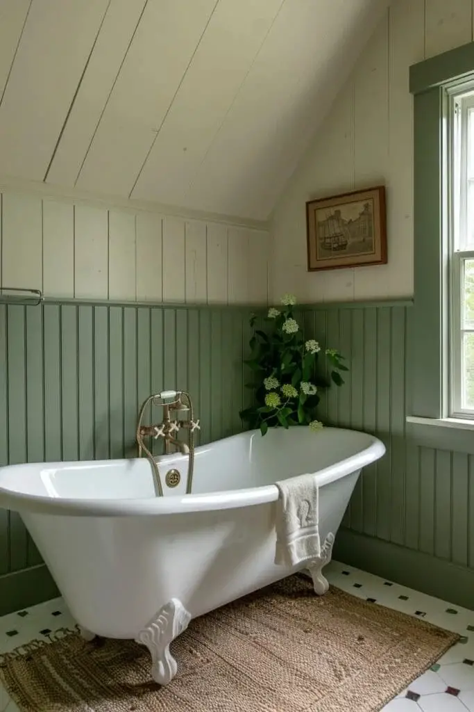 Green Wainscoting