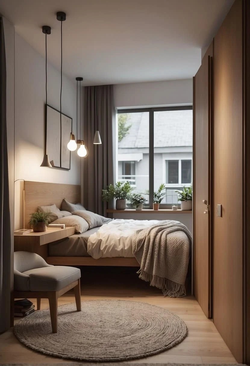 Use Space-Saving Door Solutions in Your Small Guest Bedroom