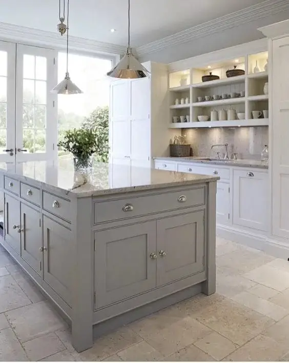 Choose a Gray Kitchen Island