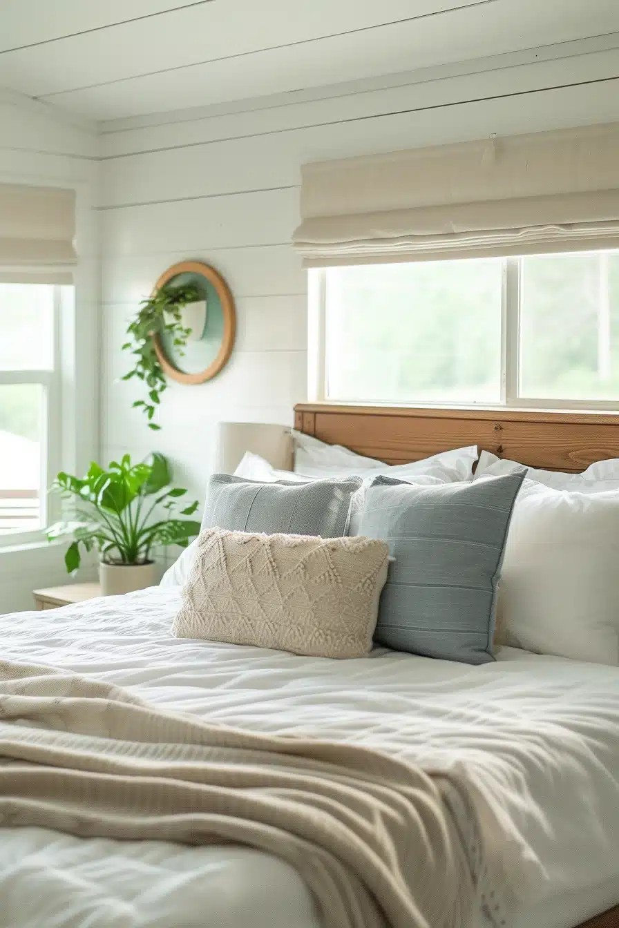 Paint Your Walls With A Light And Airy Color To Make Your Bedroom Feel Larger And Brighter