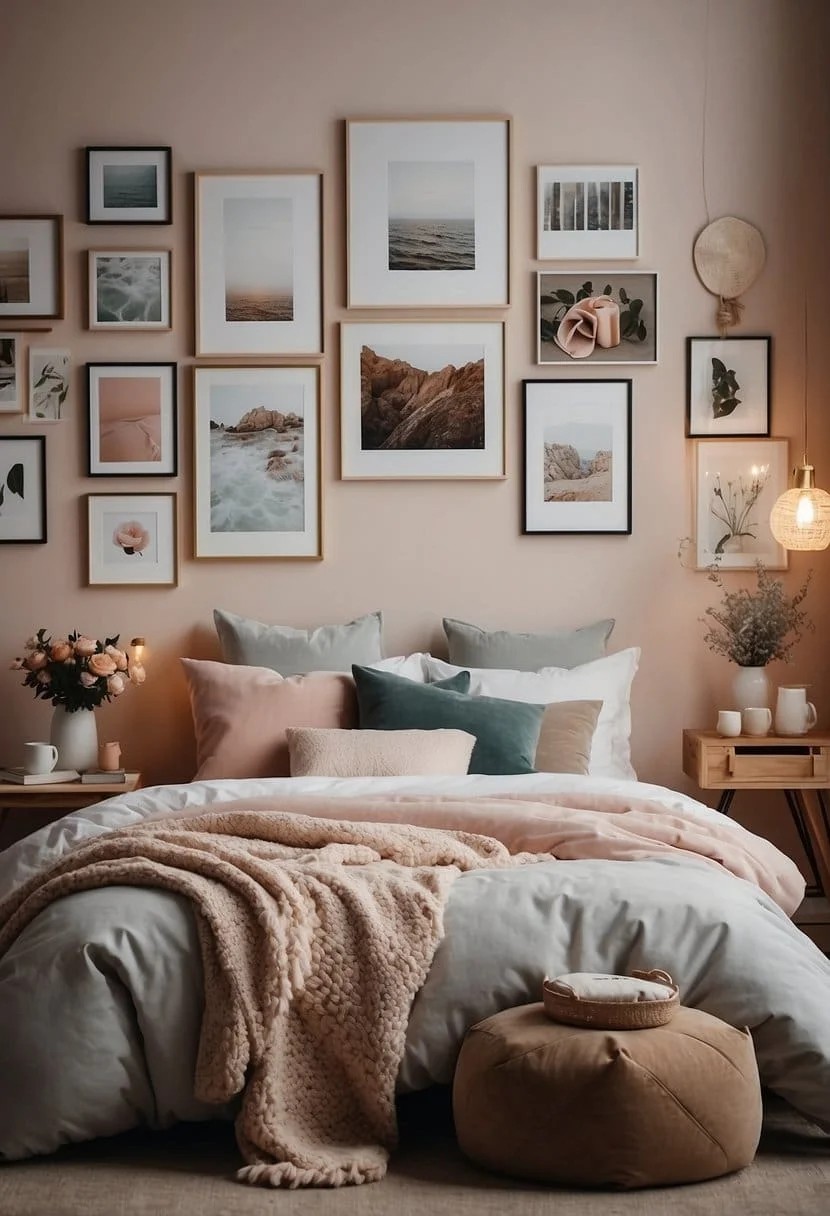 Girl’s Bedroom with Gallery Wall