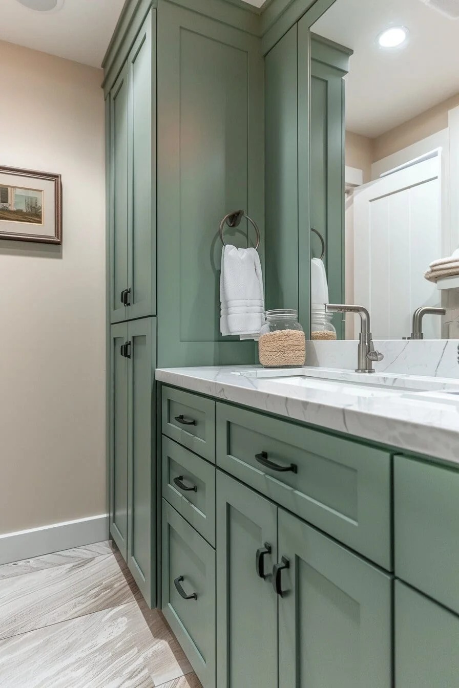 Seafoam Green Cabinets